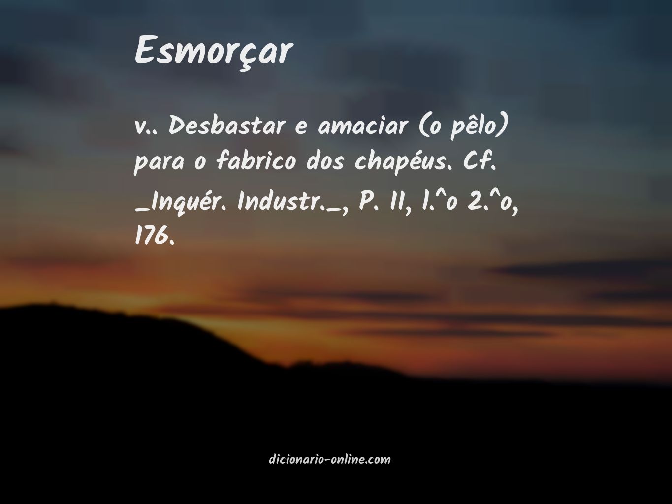 Significado de esmorçar