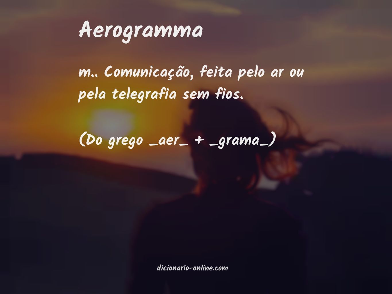 Significado de aerogramma