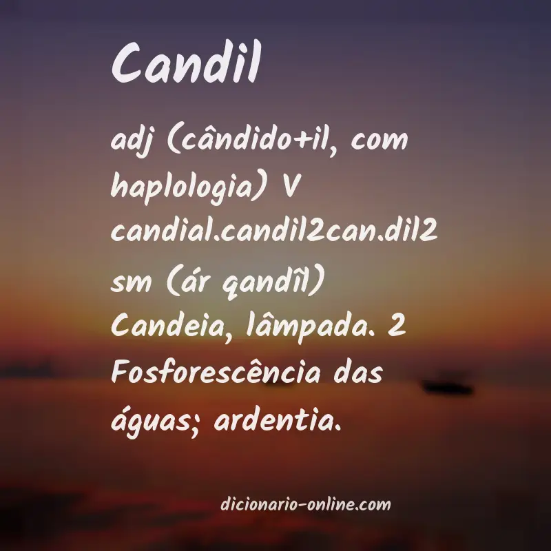 Significado de candil