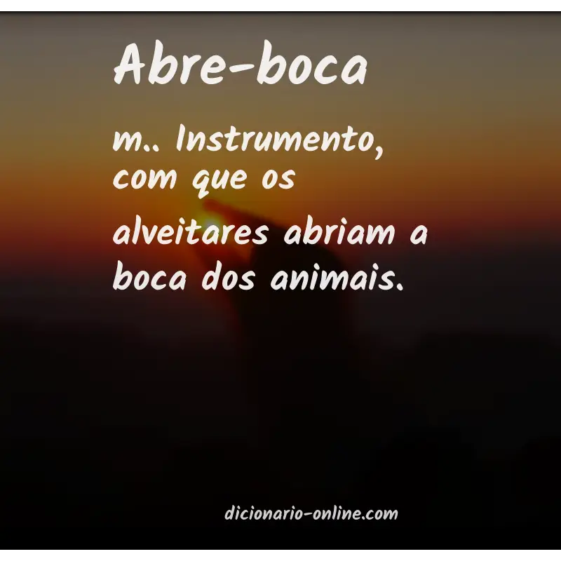 Significado de abre-boca