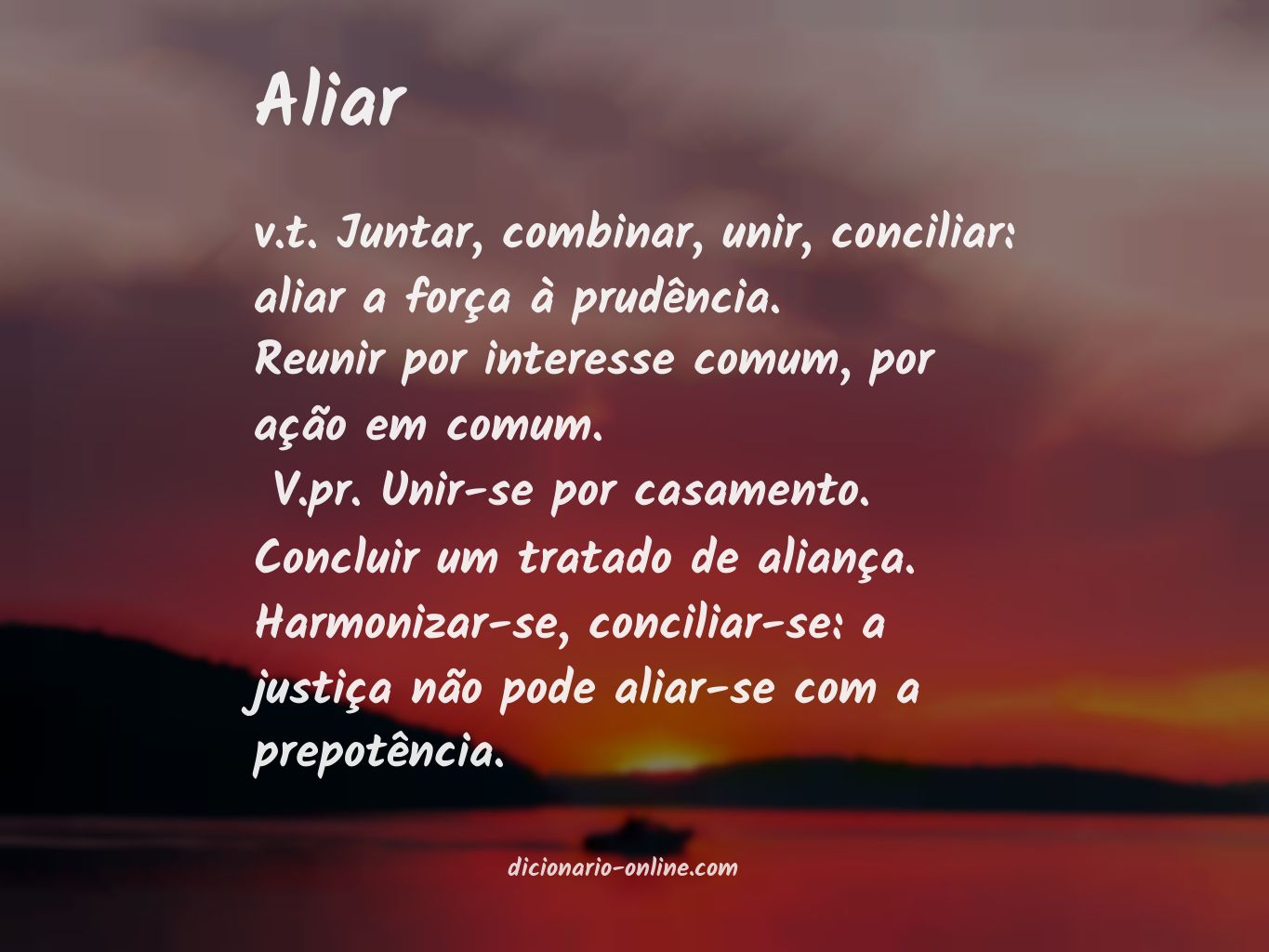 Significado de aliar