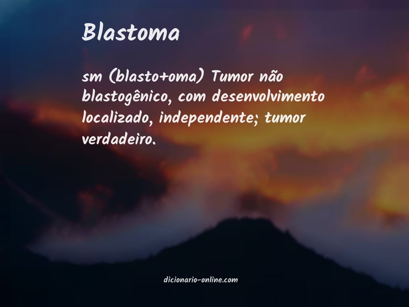 Significado de blastoma