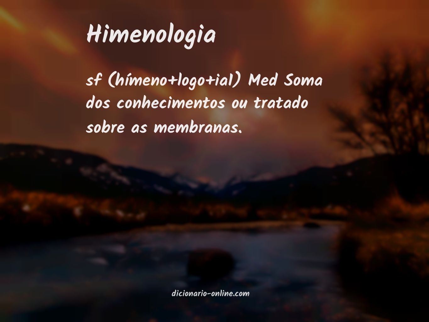 Significado de himenologia