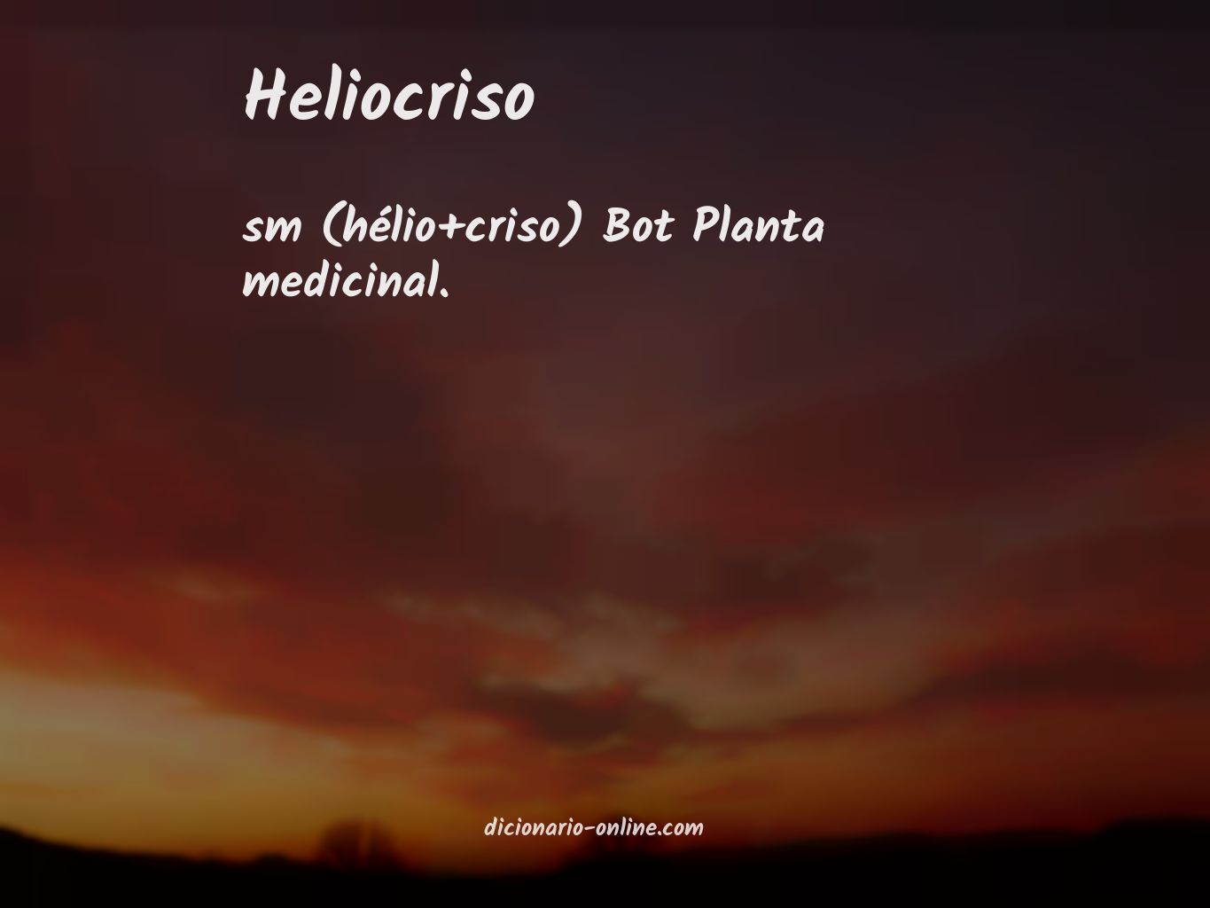 Significado de heliocriso