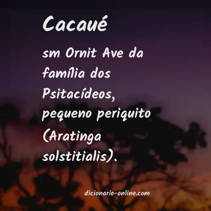Significado de cacaué