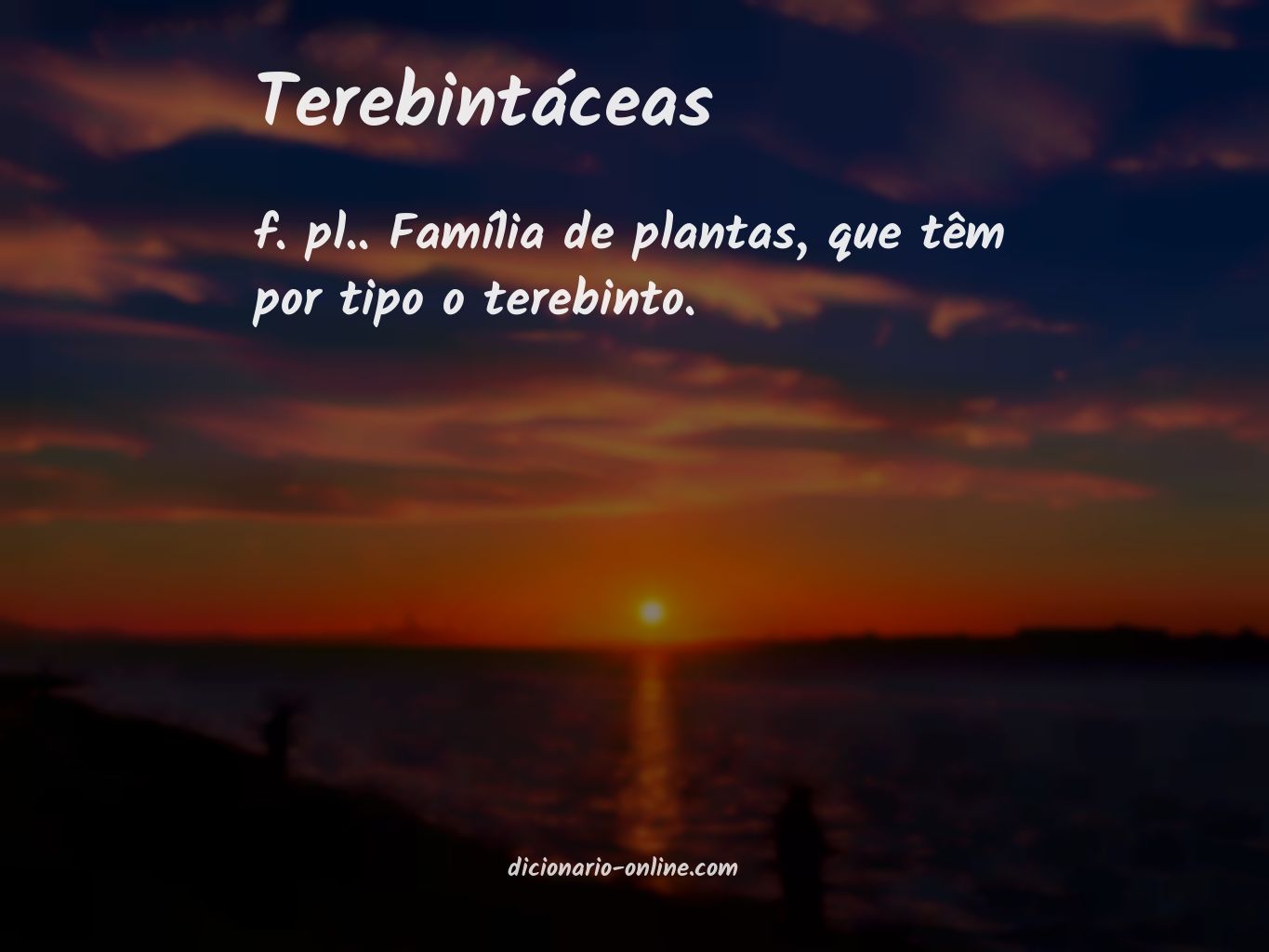 Significado de terebintáceas