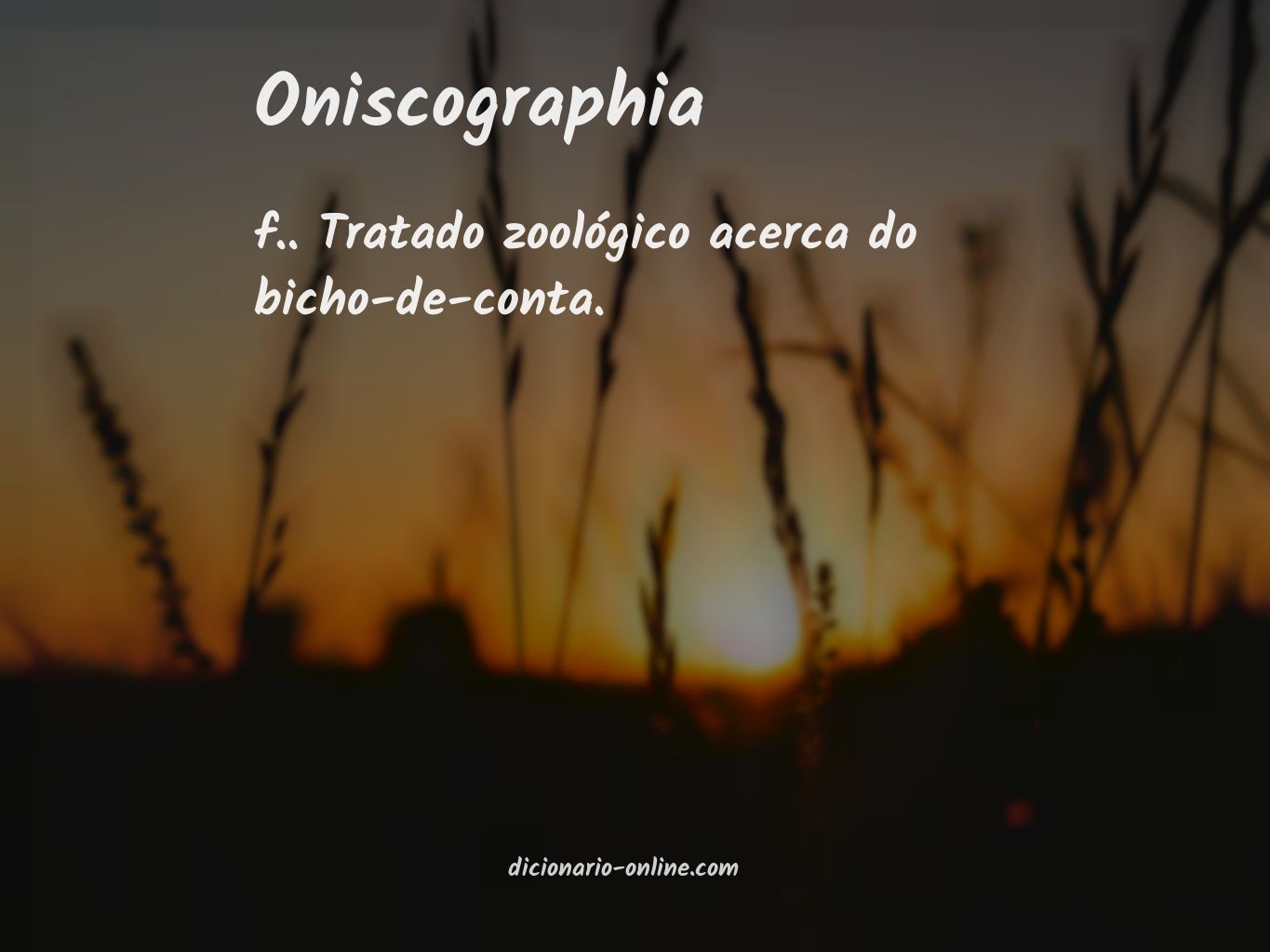 Significado de oniscographia