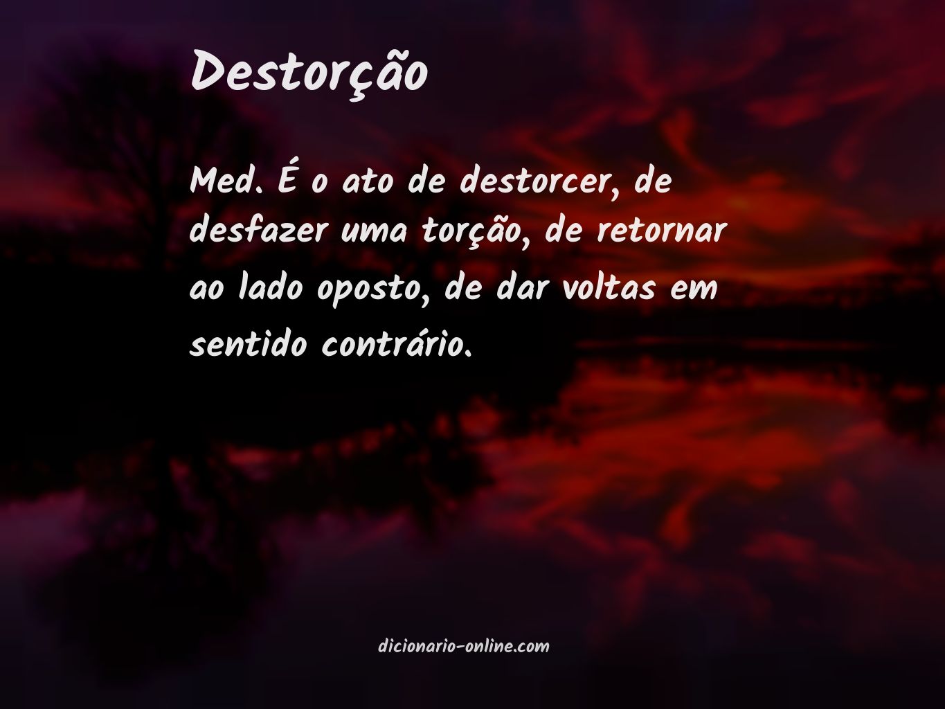 Significado de destorção