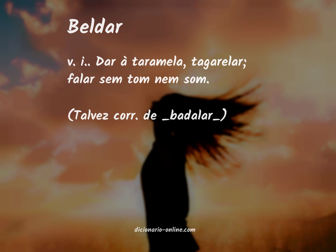 Significado de beldar