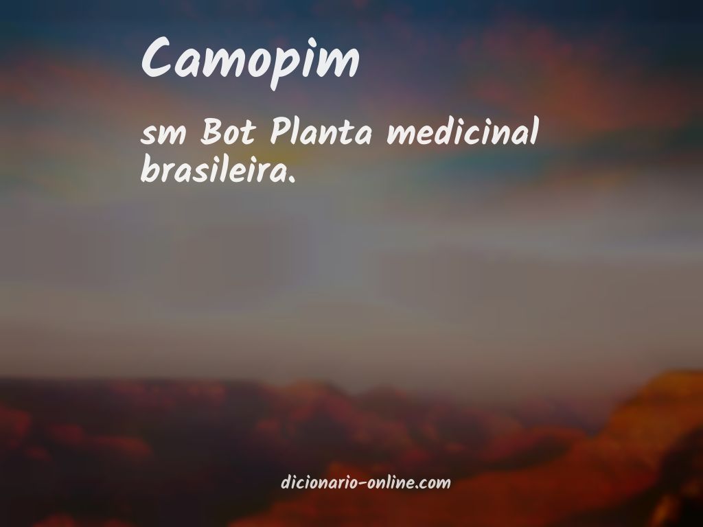 Significado de camopim