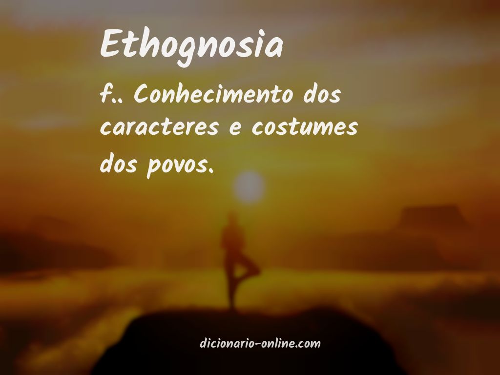 Significado de ethognosia