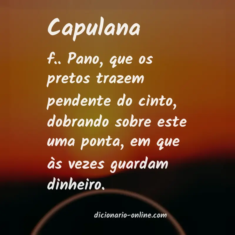 Significado de capulana