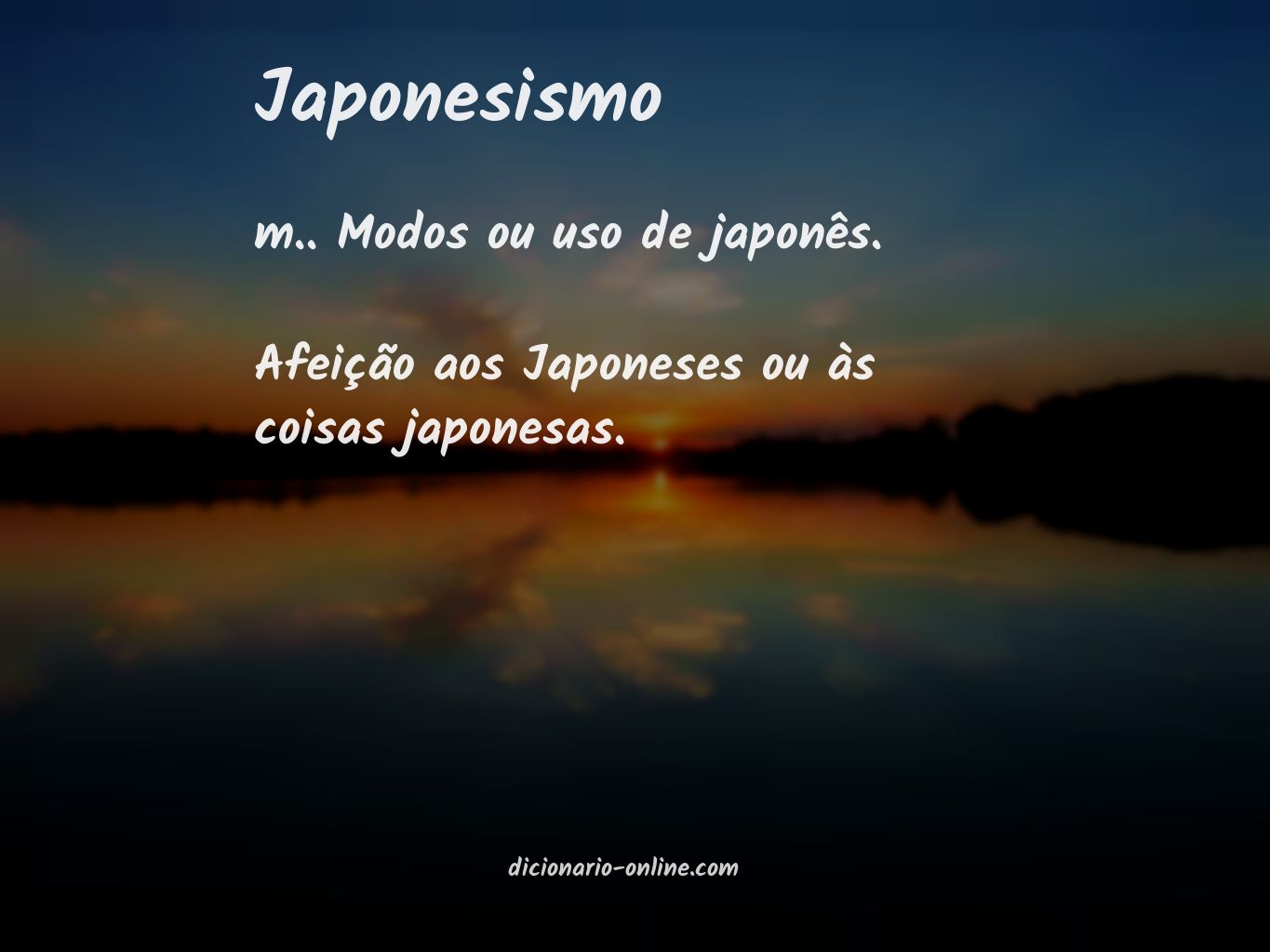 Significado de japonesismo