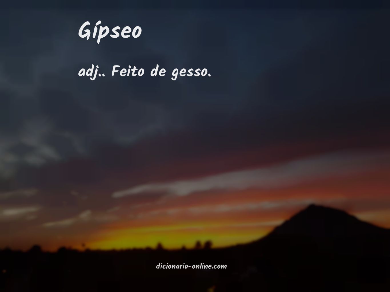 Significado de gípseo