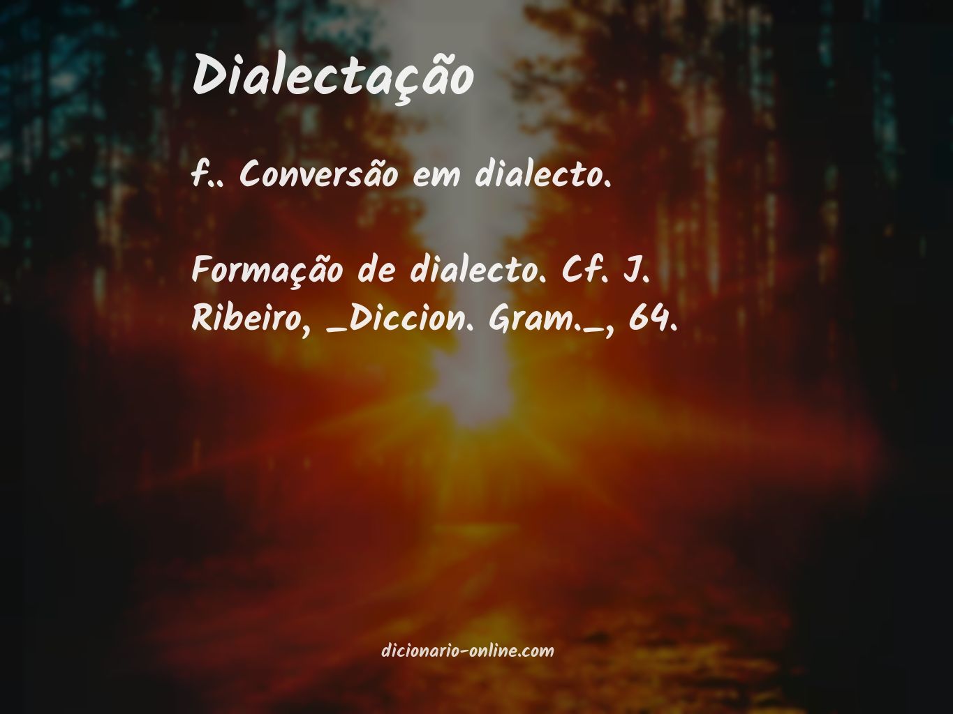 Significado de dialectação