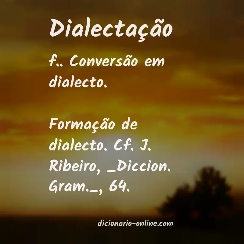 Significado de dialectação
