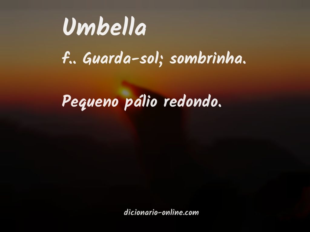 Significado de umbella