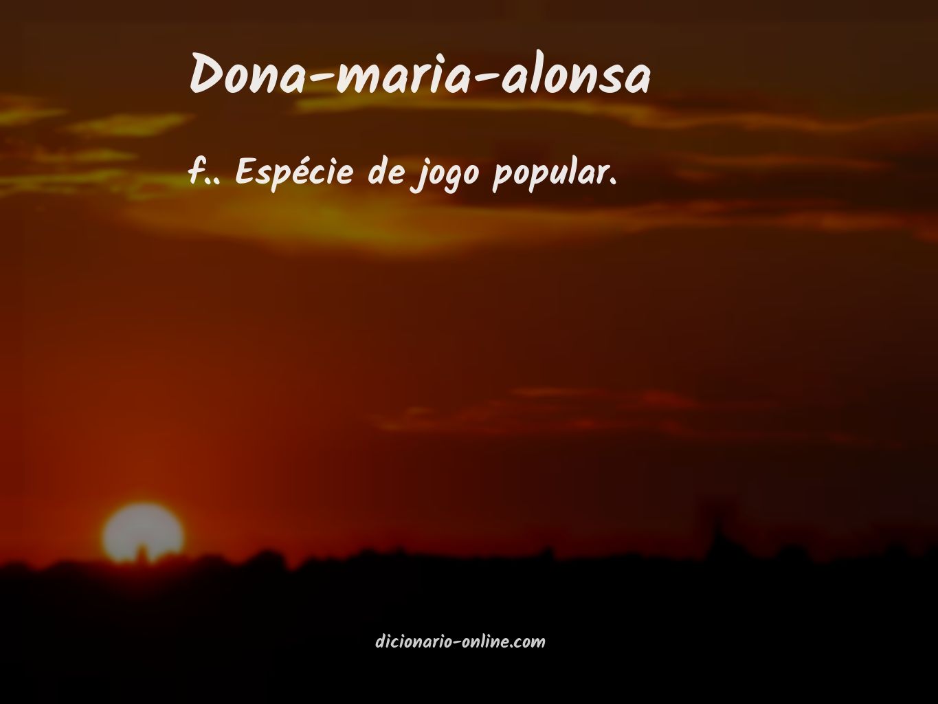 Significado de dona-maria-alonsa