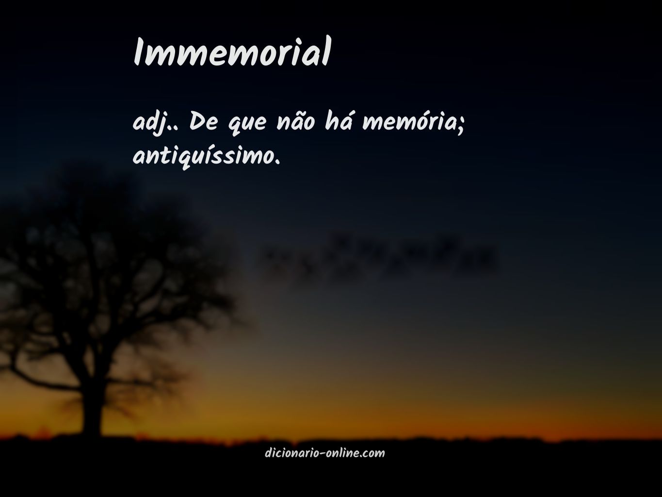 Significado de immemorial