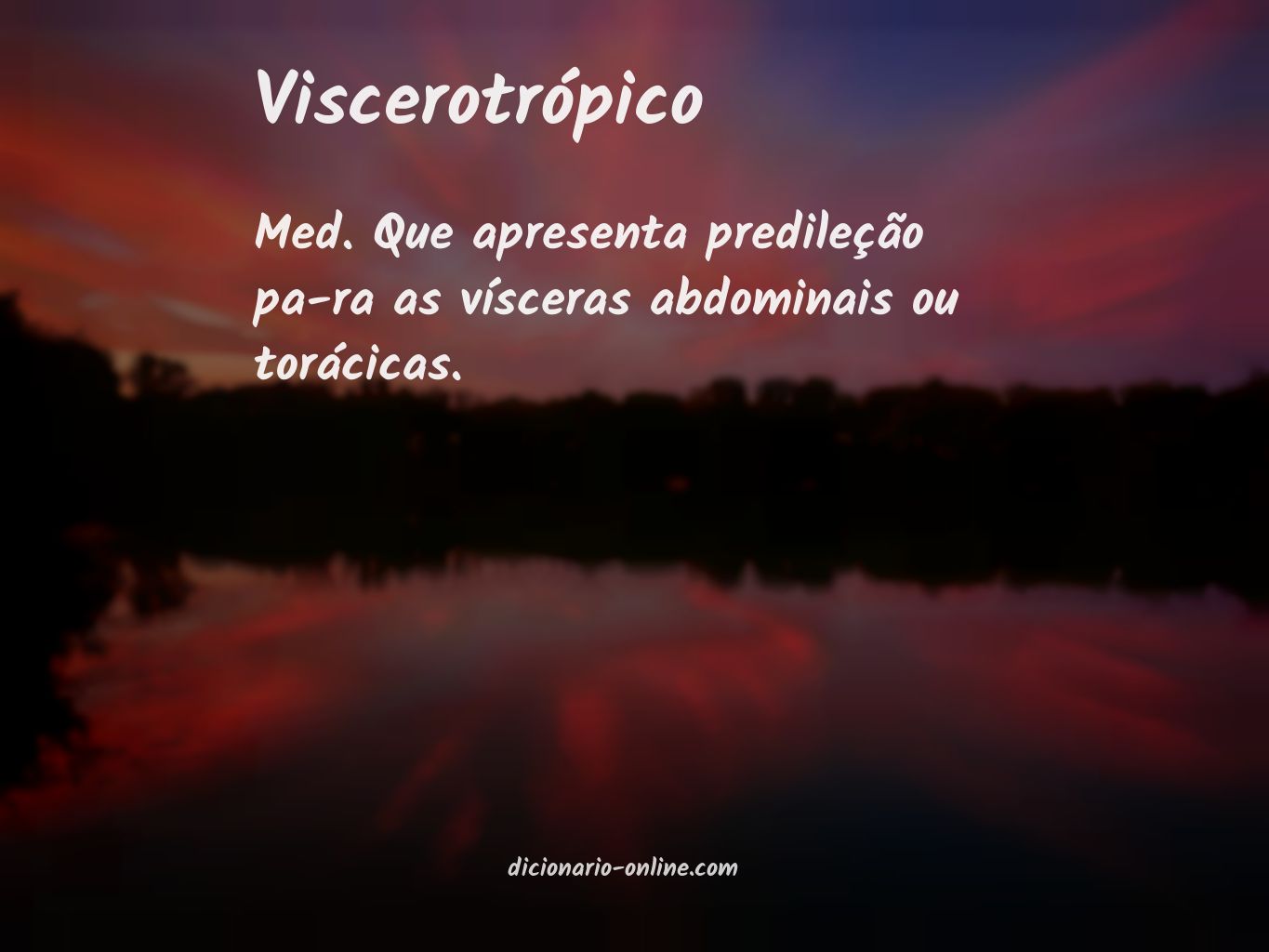 Significado de viscerotrópico