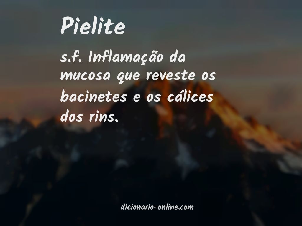 Significado de pielite