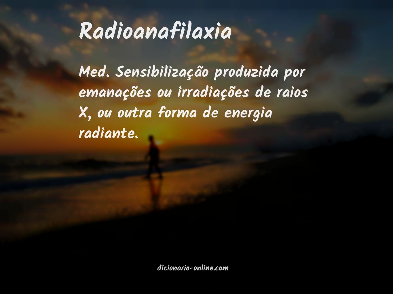 Significado de radioanafilaxia