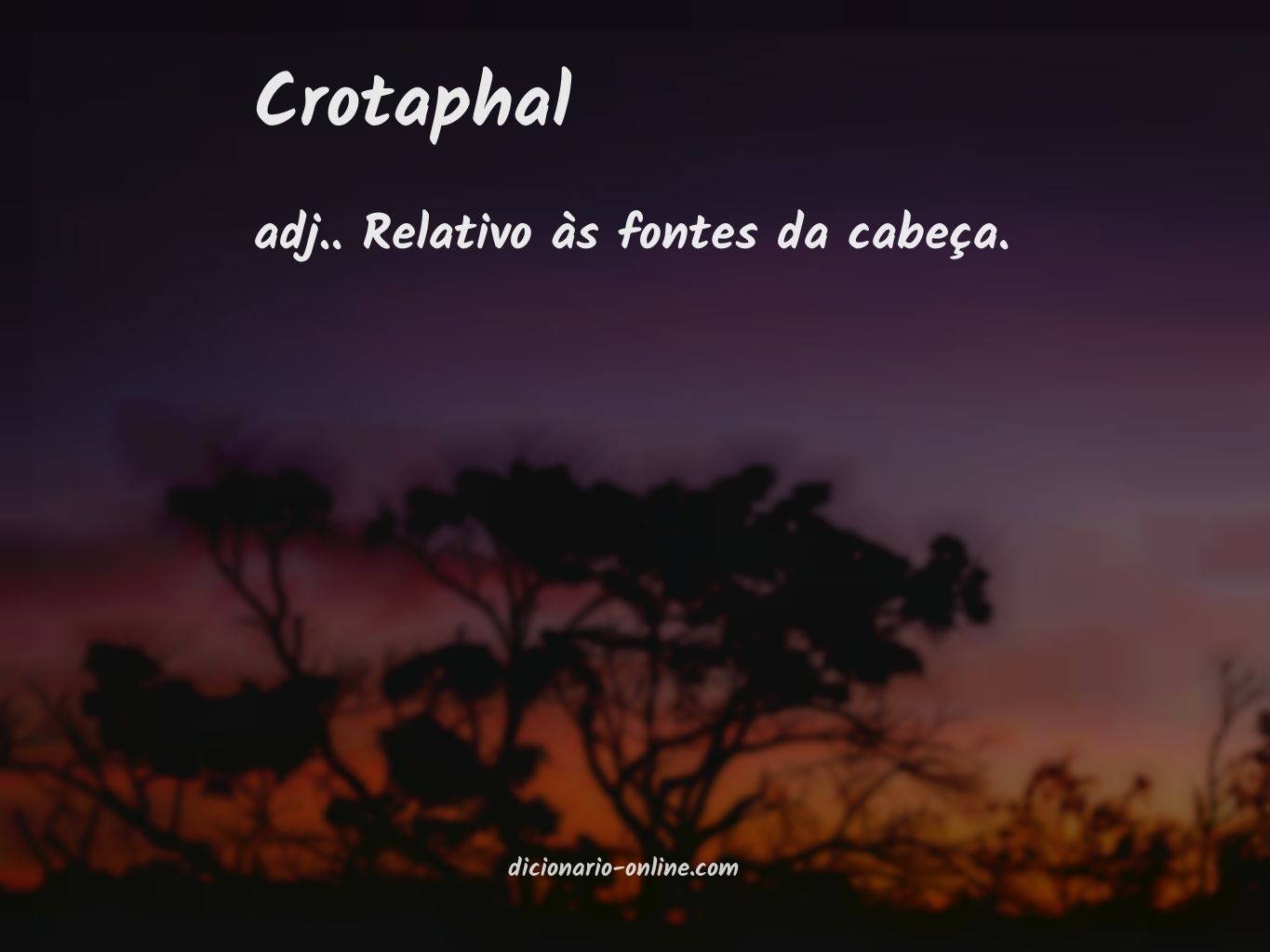 Significado de crotaphal