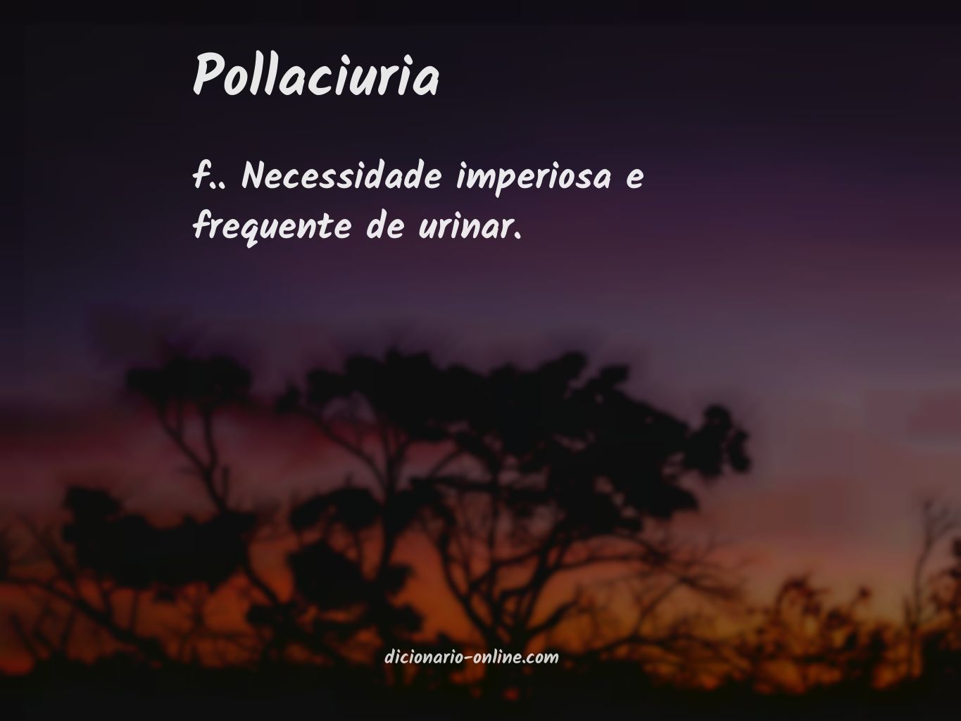 Significado de pollaciuria