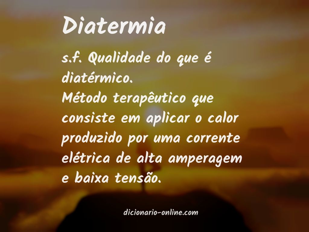 Significado de diatermia