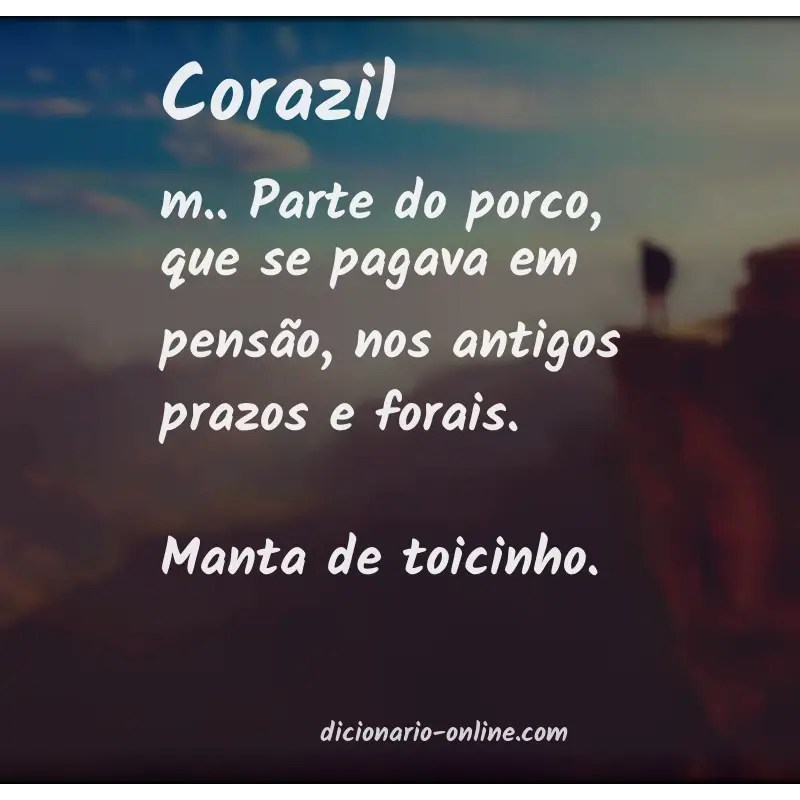 Significado de corazil