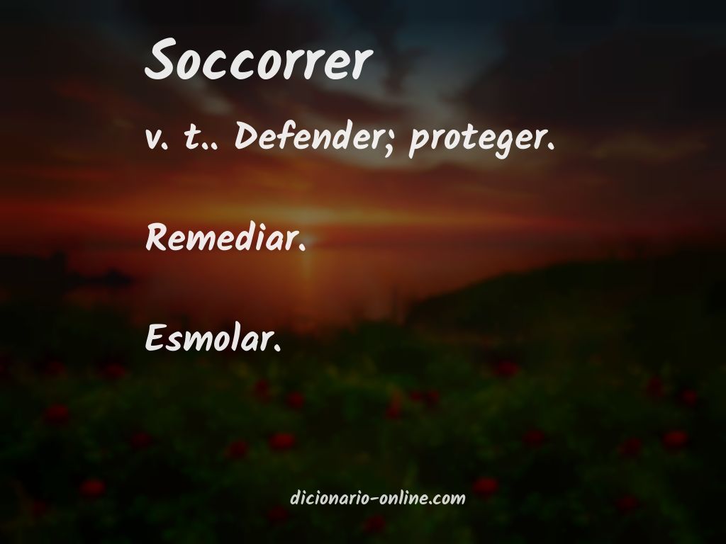 Significado de soccorrer