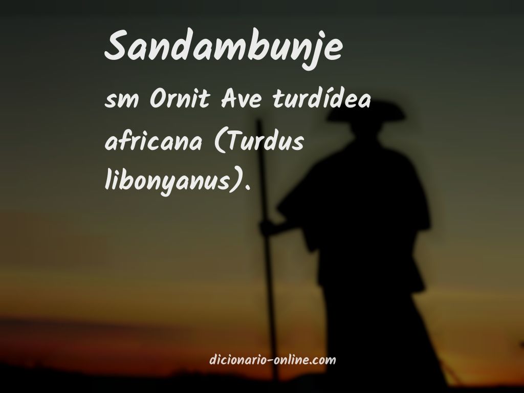 Significado de sandambunje