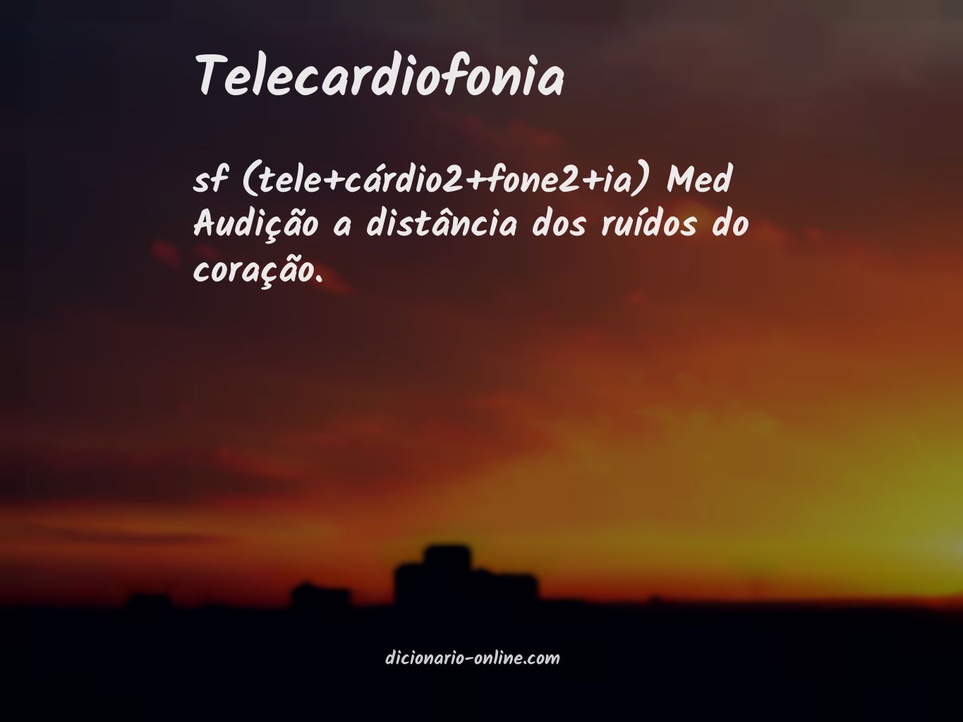 Significado de telecardiofonia