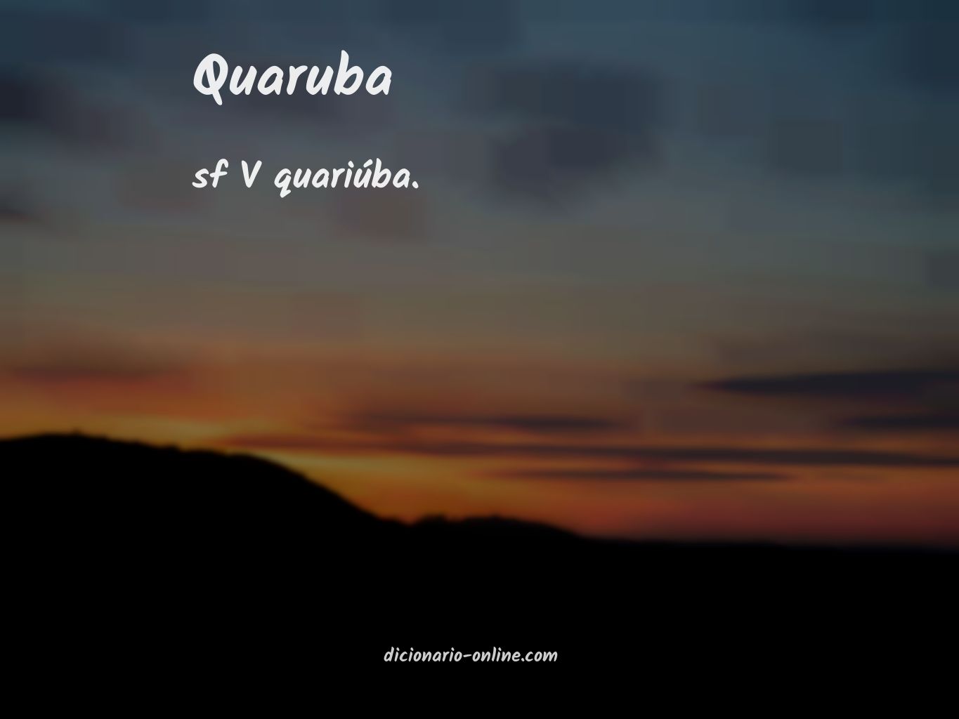 Significado de quaruba