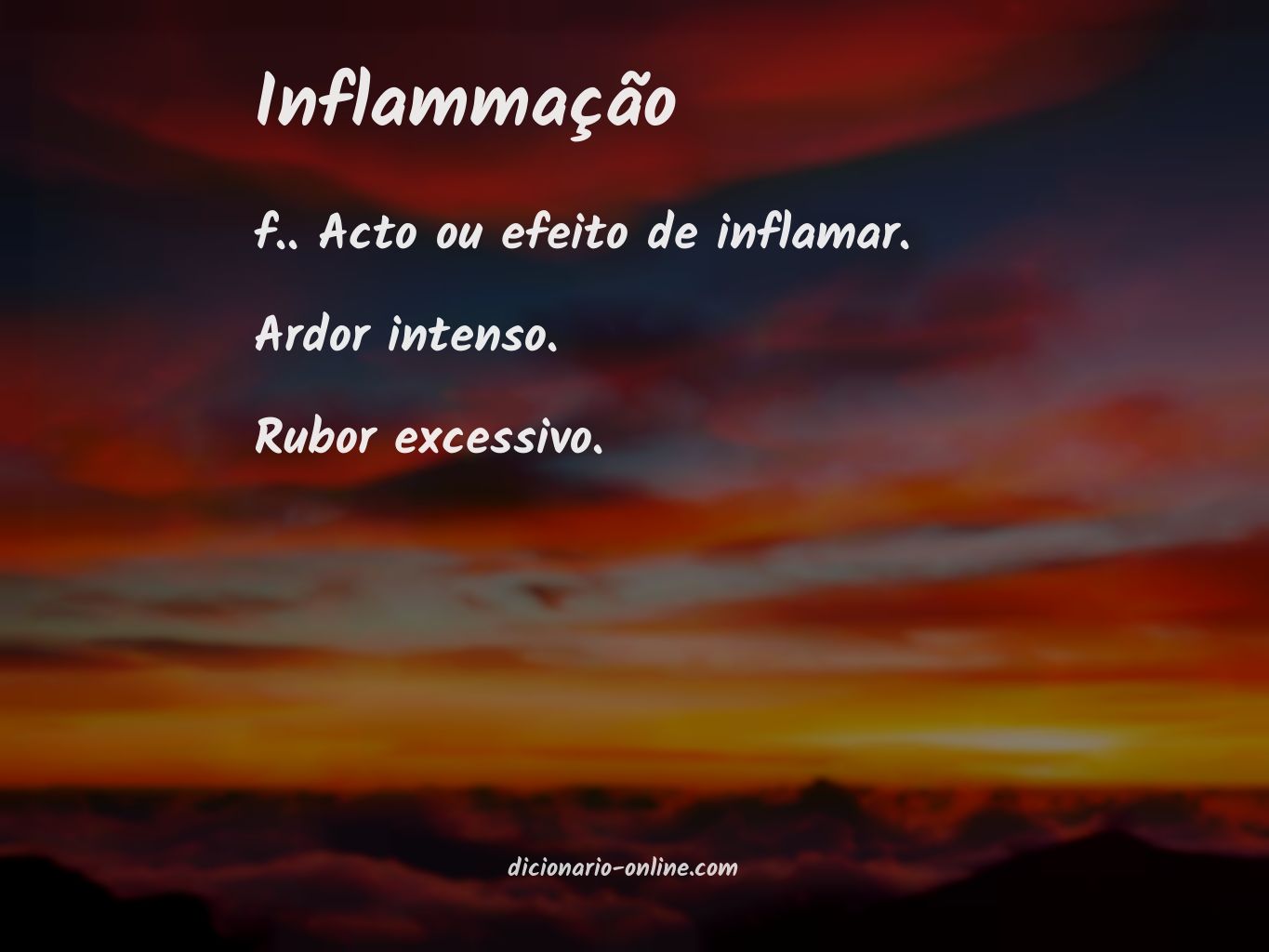 Significado de inflammação