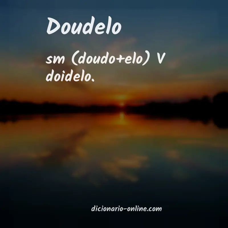 Significado de doudelo
