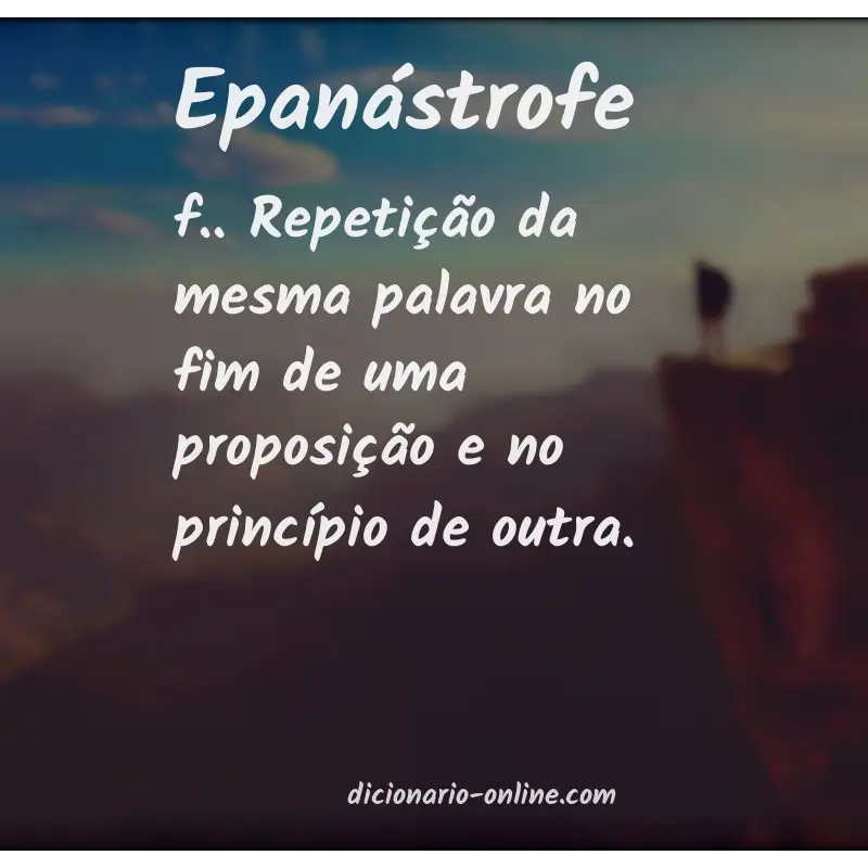 Significado de epanástrofe