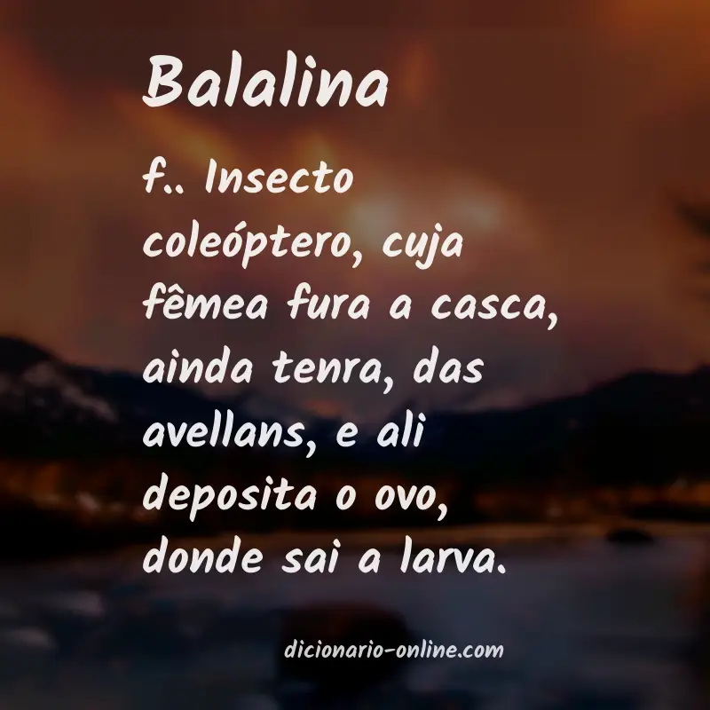 Significado de balalina