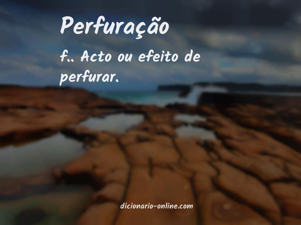 Significado de perfuração