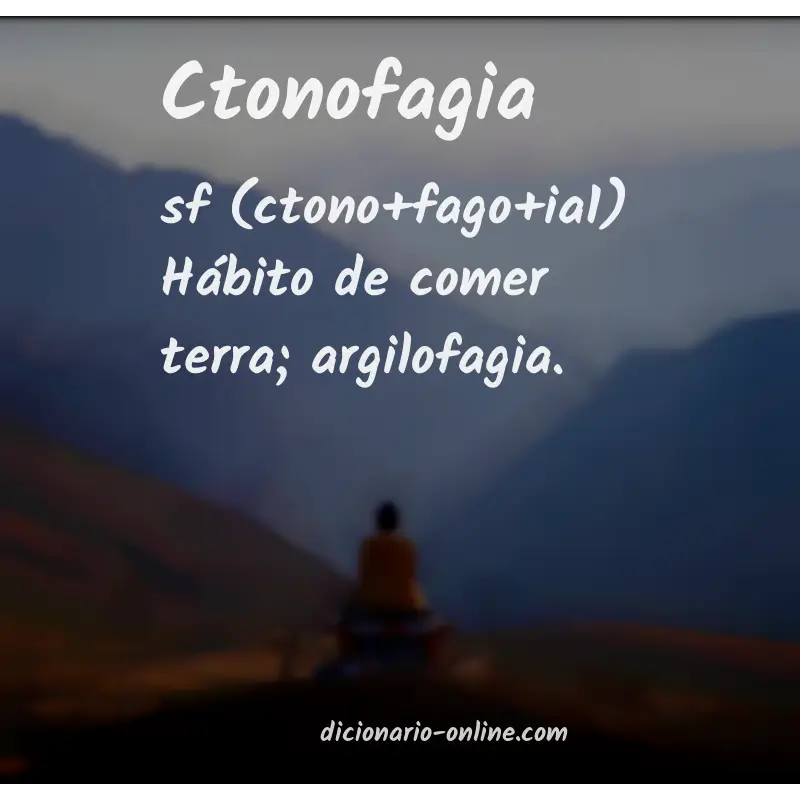 Significado de ctonofagia