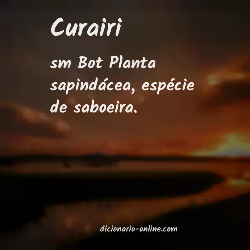 Significado de curairi