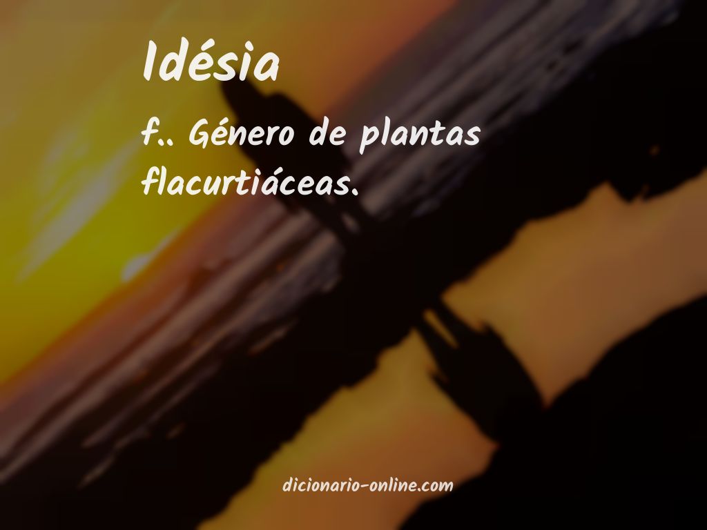 Significado de idésia