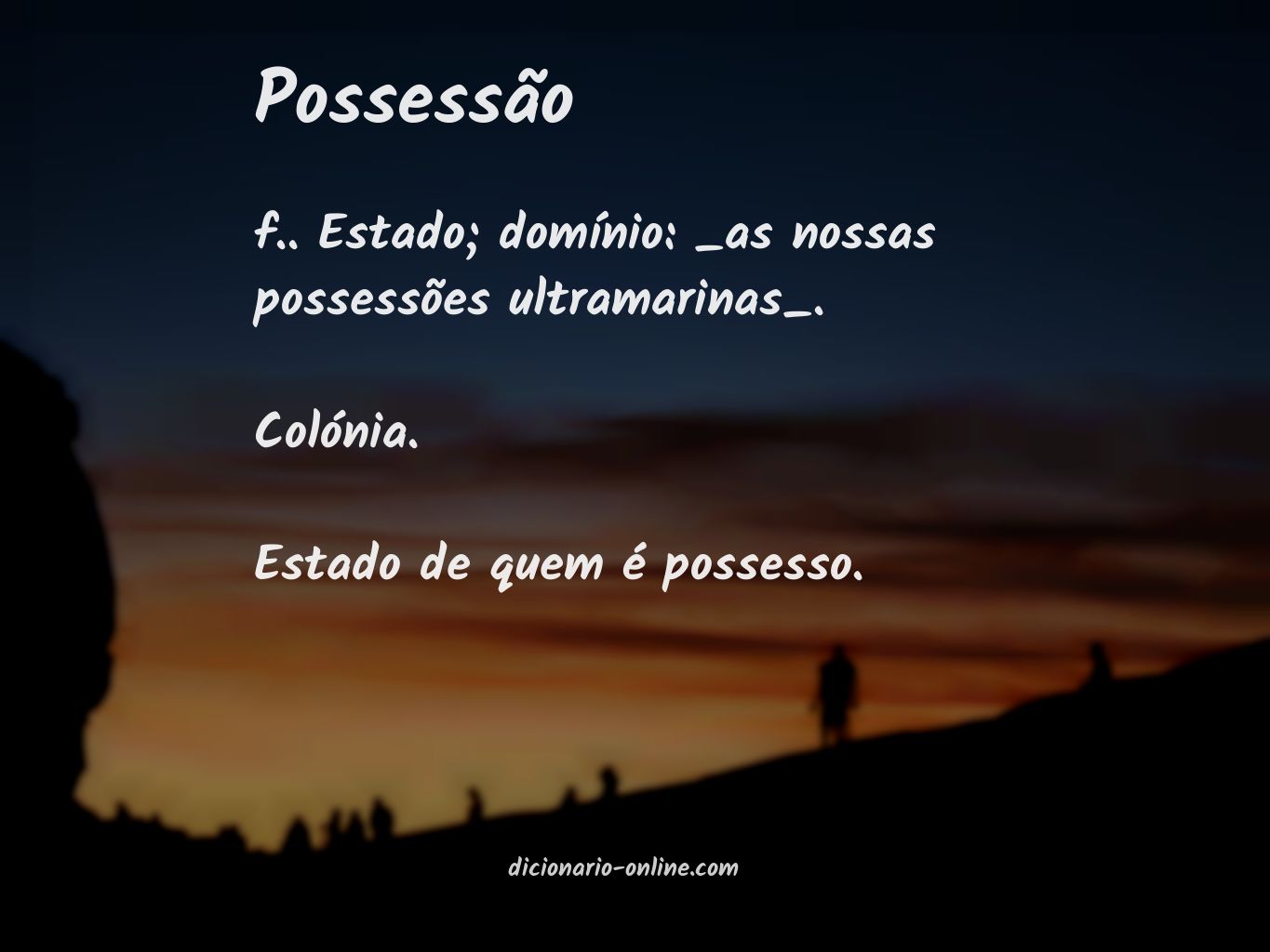 Significado de possessão