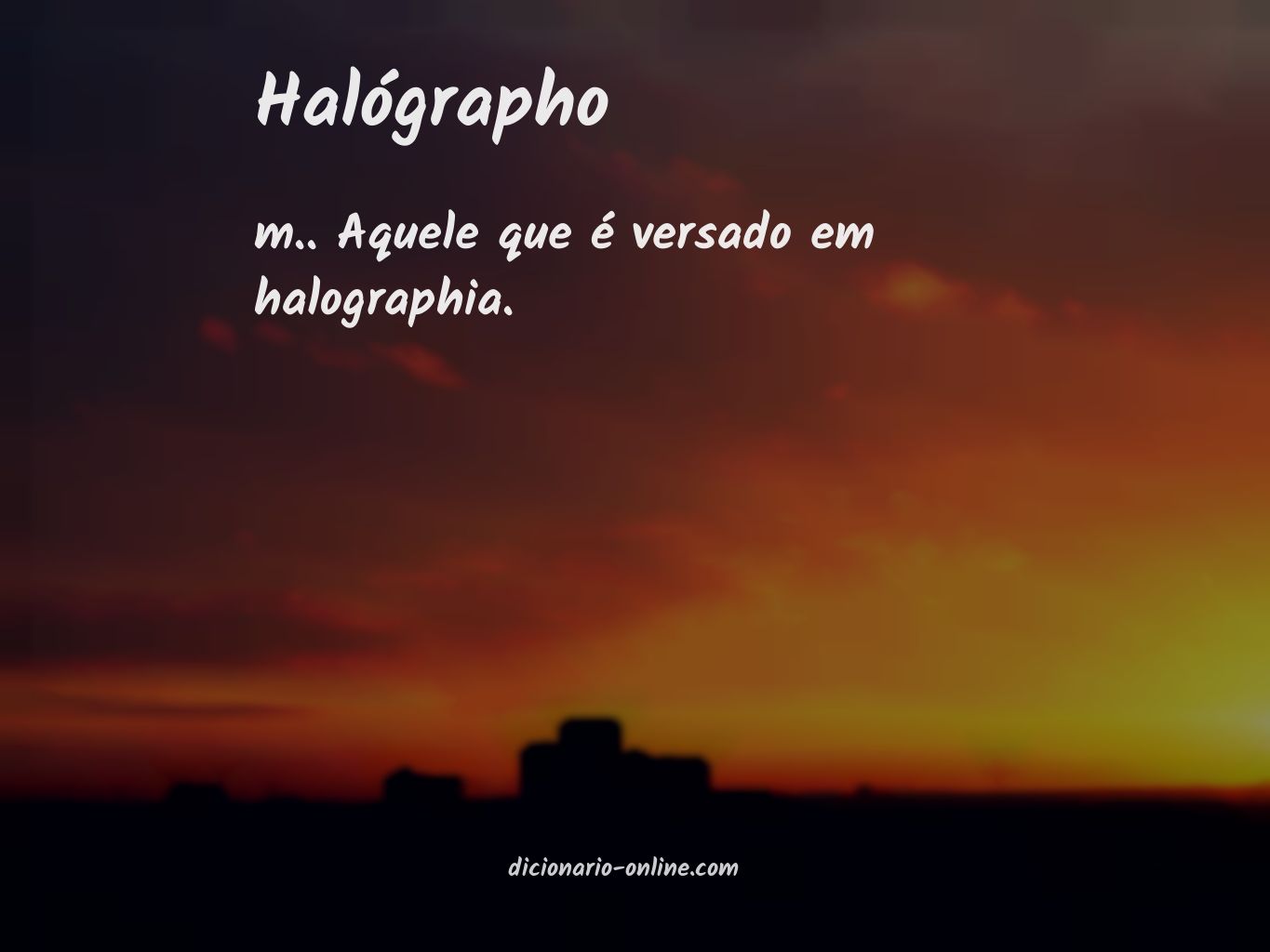 Significado de halógrapho