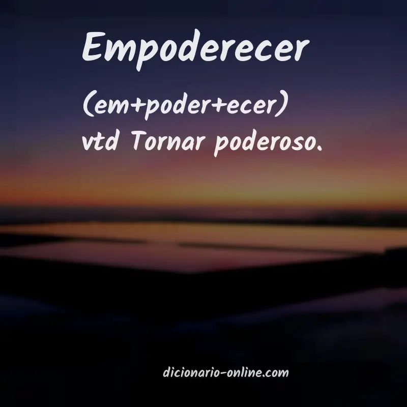 Significado de empoderecer