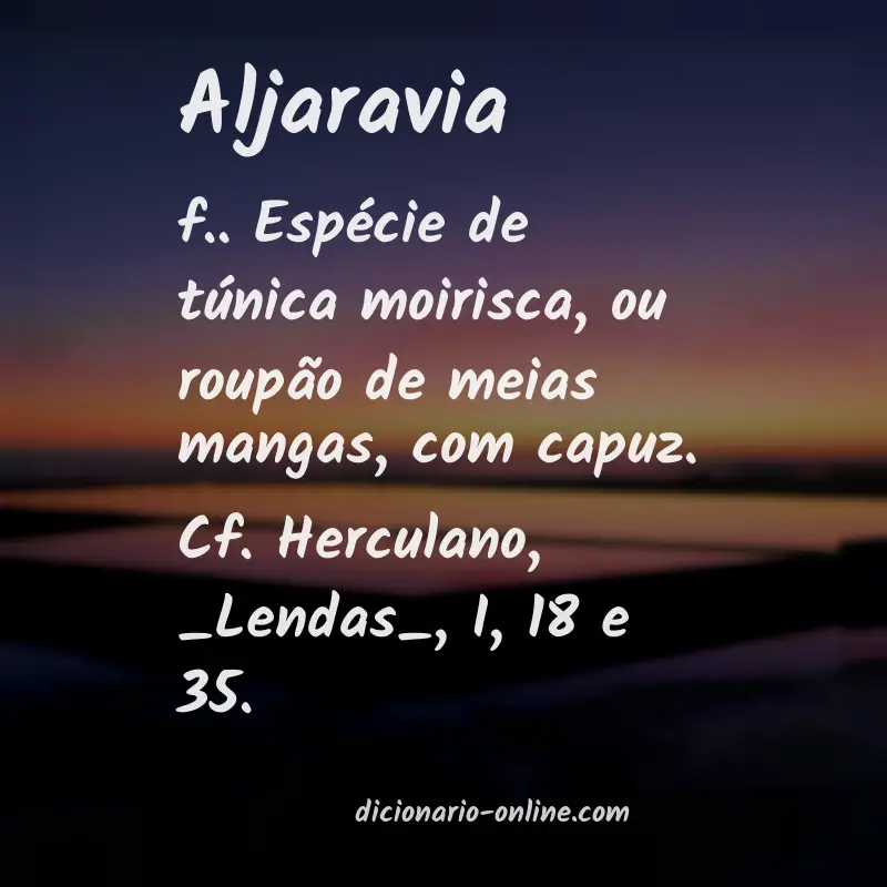 Significado de aljaravia
