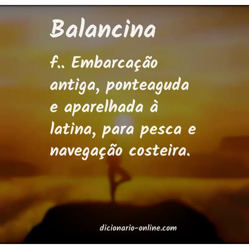 Significado de balancina