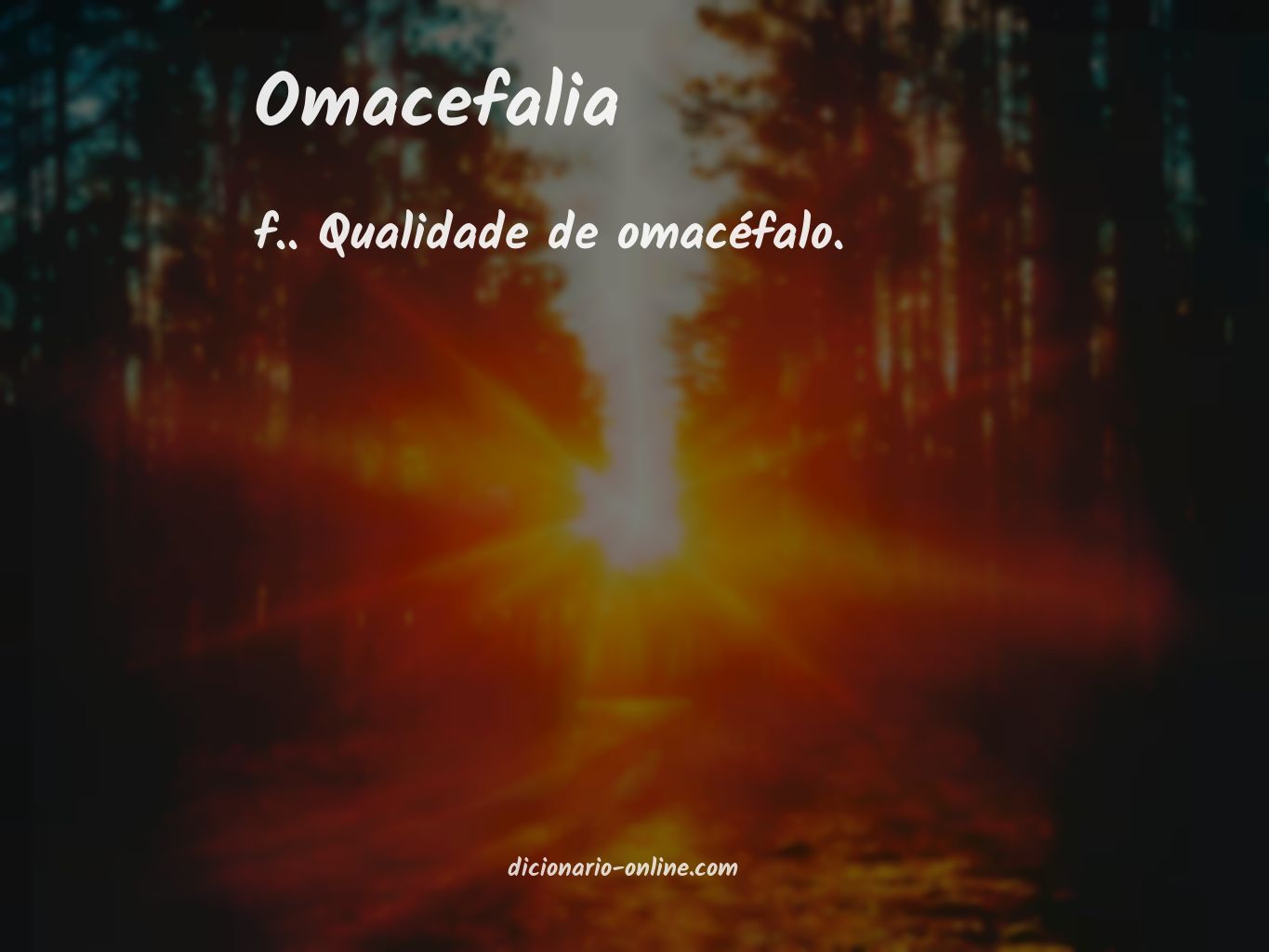 Significado de omacefalia
