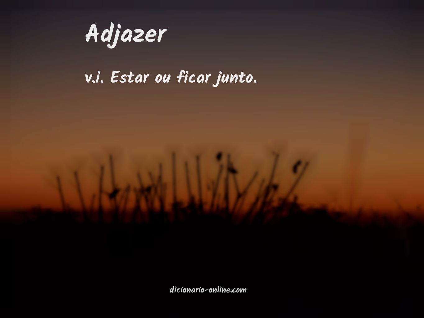 Significado de adjazer