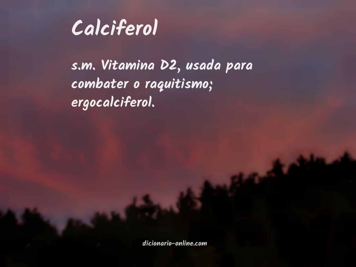 Significado de calciferol